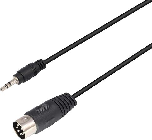 كابل zdyCGTime 3.5 مم إلى Midi، 7-Pin Din Male إلى 3.5 مم (1/8 بوصة) كابل صوت ستيريو ذكر متوافق مع iPad/iPhon/MP3/PC/TV/Android إلى Bang & Olufsen Naim، أنظمة رباعية ستيريو (0.5 متر /1.6 قدم) in Saudi Arabia