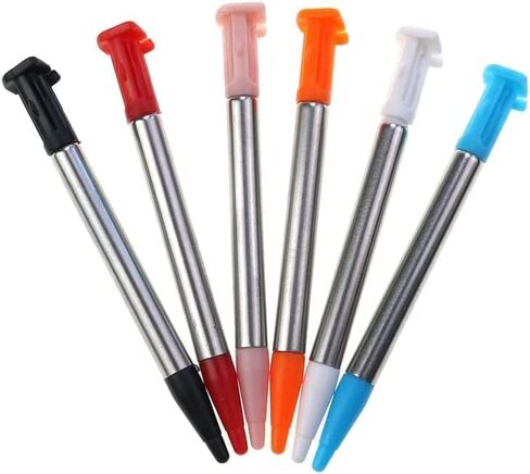 2PCS Rymfry Metal Adjustable Touch Stylus Pen for New 2DS XL LL Video Stylus Pen Game (Metal Orange) in Saudi Arabia