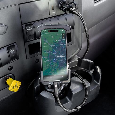 كابل شحن Cummins Lightning(R) إلى USB A CMN4700 سلك شحن فولاذي متين لجهاز iPhone MFi Certified Plus Organizer 4ft - أسود in Kuwait