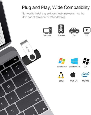 1GB Flash Drive, 10 Pack USB 2.0 Memory Stick, Portable Thumb Drive for Laptops, Tablets, TVs, and More in Saudi Arabia