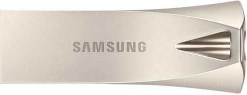محرك أقراص فلاش USB Samsung BAR Plus MUF-128BE3/APC من النوع A 128 جيجابايت بسرعة 400 ميجابايت/ثانية قراءة 60 ميجابايت/ثانية كتابة محرك أقراص فلاش USB 3.1 متين مع حلقة مفاتيح باللون الفضي الشمبانيا in Kuwait