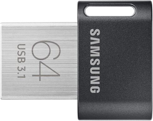 Samsung BAR Plus MUF-128BE3/APC USB Flash Drive Type-A 128GB 400MB/s Read 60MB/s Write Durable USB 3.1 Flash Drive with Keyring Champagne Silver in Saudi Arabia