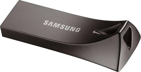 Samsung BAR Plus MUF-128BE3/APC USB Flash Drive Type-A 128GB 400MB/s Read 60MB/s Write Durable USB 3.1 Flash Drive with Keyring Champagne Silver in Saudi Arabia