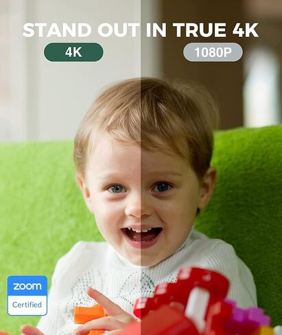 كاميرا ويب WYRESTORM 4K مع تتبع AI، تأطير تلقائي، 106 درجة FOV، تأطير تلقائي، إلغاء ضوضاء الميكروفونات المزدوجة، كاميرا ويب USB مثالية للاجتماعات والمؤتمرات والتعليم عن بعد والبث المباشر عالي الدقة in Saudi Arabia