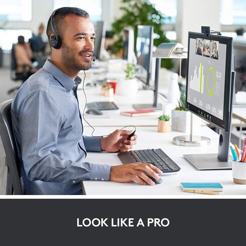 كاميرا ويب Logitech C920 Hd Pro (أسود) أسود (متجدد) in Saudi Arabia