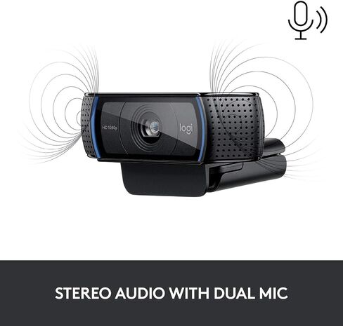 كاميرا ويب Logitech C920 Hd Pro (أسود) أسود (متجدد) in Saudi Arabia