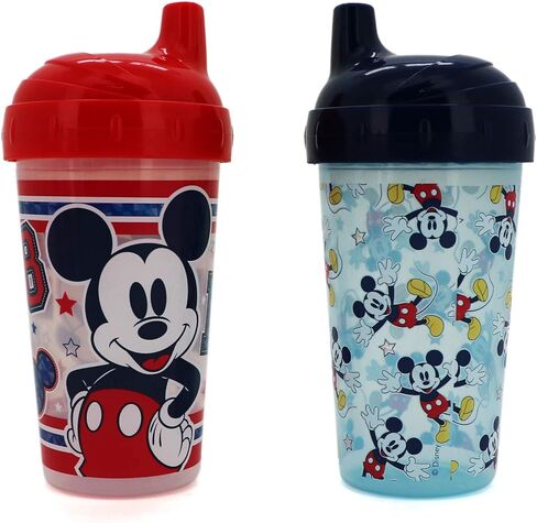 Cudlie Disney Baby Boy 2 Pack 10 Oz Hard Spout Sippy Cup for Toddler, Cheesin Mickey in Kuwait