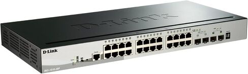 D-Link 20-Port Gigabit Stackable Smart Managed Switch 10G Uplinks | 16 Gigabit + 2 10GbE SFP+ and 2 SFP Ports| L2+/L3 Lite |VLANs |Web Managed |Surveillance Mode| NDAA Compliant (DGS-1510-20) in Saudi Arabia