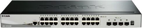 دي لينك 20 منفذ جيجابت محول ذكي مُدار 10 جيجا وصلات | 16 جيجابت + 2 منفذ SFP+ بسرعة 10 جيجابت ومنفذين SFP| L2+/L3 Lite |شبكات VLAN |إدارة الويب |وضع المراقبة| متوافق مع NDAA (DGS-1510-20) in Kuwait