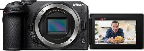 Nikon Z 30 Mirrorless Camera 4K DX Body with NIKKOR 12-28mm F3.5-5.6 PZ VR Lens 1781 Bundle Including Deco Gear Photography Bag + Microphone + Monopod + 64GB Card + Software Kit and Accessories in Saudi Arabia