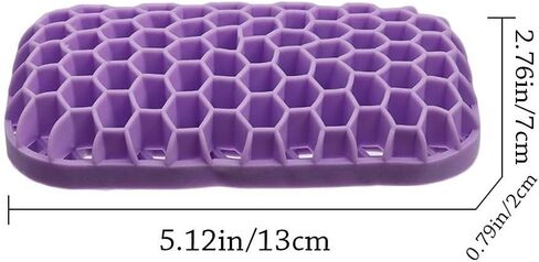 Wrist Rest Pad with Honeycomb Design, Purple Mouse Wrist Rest, Summer Cool Hand Pillow for Office, Home Pain Relief in Saudi Arabia