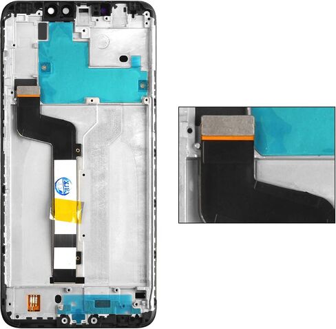 SRJTEK Screen Replacement for Xiaomi Redmi Note 6 Pro/Redmi Note 6pro LCD Display Touch Digitizer Panel with Frame Full Assembly Repair Kits Black in Saudi Arabia