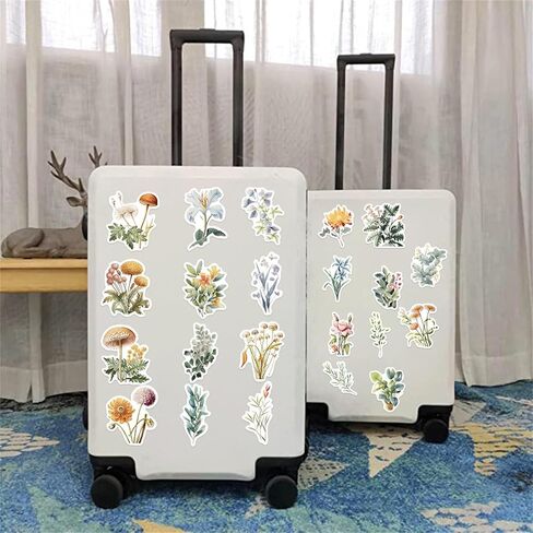 Green Plant Stickers Botanical Nature Stickers Pack 50PCS for Water Bottles Laptop Journaling Kechup Aesthetic Floral Decals Waterproof Vinyl Stickers for Adults Teachers in Saudi Arabia