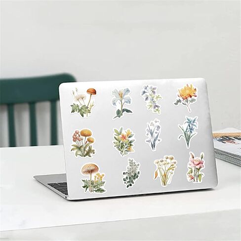 Green Plant Stickers Botanical Nature Stickers Pack 50PCS for Water Bottles Laptop Journaling Kechup Aesthetic Floral Decals Waterproof Vinyl Stickers for Adults Teachers in Saudi Arabia