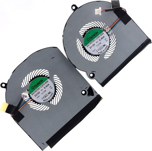 Deal4GO 5V CPU Cooling Fan 4D3V1 w/Graphics GPU Fan JWH30 Replacement for Dell Alienware 15 R3 15 R4 P69F (with GTX 1060 1070 1080) in Saudi Arabia