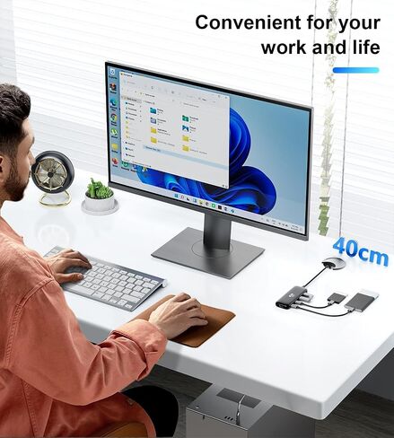 USB C Hub, ICZI USB C 3.2 Hub with 1.31ft Extended Cable,10Gbps Data USB C Splitter,USB C Ports for MacBook Pro/Air, iMac Pro, Surface Pro, iPad Pro, XPS, PC(Not Support Charging/Monitor) in Saudi Arabia