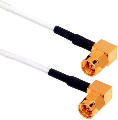 أمفينول CO-188RASMAX2-003 كابل محوري بني RG188 SMA عالي الحرارة، زاوية قائمة SMA، ذكر إلى ذكر، 50 أوم، 3' in Kuwait