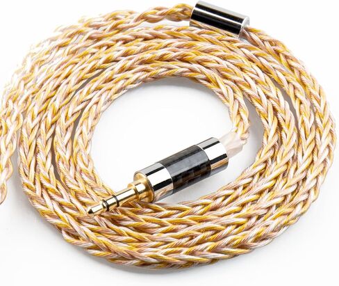 كابل سماعات KBEAR KZ ZS10 PRO ترقية 8 كور ذهبي وفضي ونحاسي مختلط كابل بديل مضفر لـ kz zsn pro x/zsn pro/zs10 pro/zs10 pro x/ edx pro/ dqs/pr2/as16-pro zas zar krila cca cra in Saudi Arabia