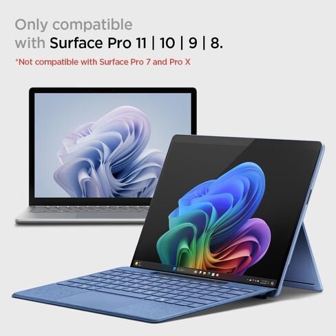 Spigen Stand Folio Designed for Microsoft Surface Pro 11 / Surface Pro 10 / Pro 9/8 Case Cover with Pen Holder (2024/2022/2021) - Black in Saudi Arabia