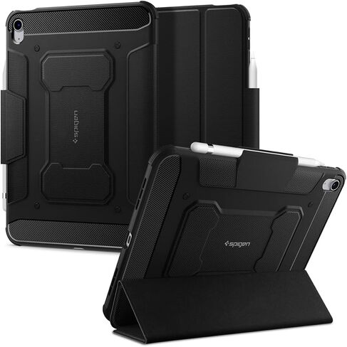 Spigen Rugged Armor Pro مصمم لجهاز iPad 10.9 بوصة، حافظة iPad الجيل العاشر (2022) - أسود in Kuwait