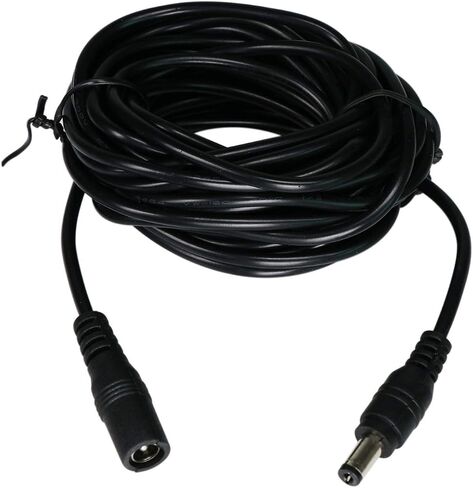 DC Extension Cord CCTV 3m(10ft) 2.1x5.5mm DC 12V Power Extension Cable for CCTV Security Cameras IP Camera NVR Male to Female Can Be in Series in Saudi Arabia