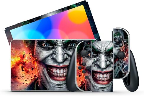 GamesMonkey® - Skin Compatible with Nintendo Switch – OLED Classic – Matte Vinyl HD Matte Adhesive Cover – Protective Film Decal Faceplate (OLED, SailorMoon - D003) in Saudi Arabia