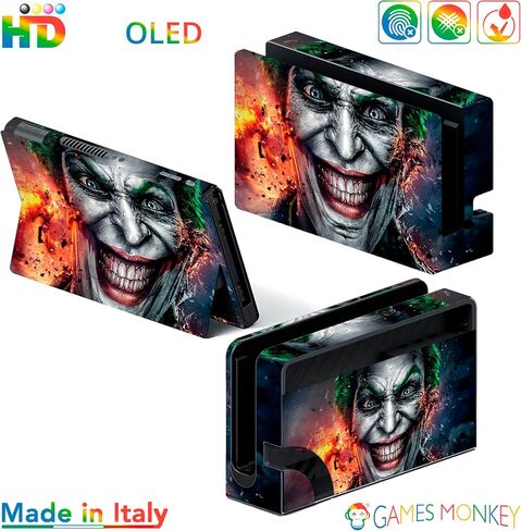 GamesMonkey® - Skin Compatible with Nintendo Switch – OLED Classic – Matte Vinyl HD Matte Adhesive Cover – Protective Film Decal Faceplate (OLED, SailorMoon - D003) in Saudi Arabia