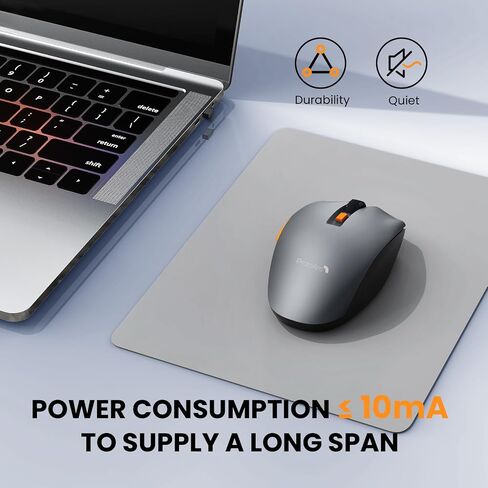 ماوس ProtoArc Solight لاسلكي بلوتوث، 55 جرام ماوس لاسلكي خفيف الوزن، 2.4 جيجا ماوس لاسلكي هادئ قابل لإعادة الشحن مع 3 وصلات للأجهزة، 3 نقطة لكل بوصة قابلة للتعديل، تصميم هيكل عظمي للكمبيوتر الشخصي، Ipad، Mac، Windows in Saudi Arabia