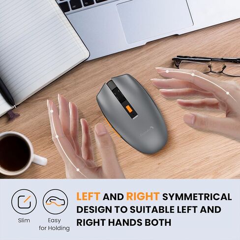 ماوس ProtoArc Solight لاسلكي بلوتوث، 55 جرام ماوس لاسلكي خفيف الوزن، 2.4 جيجا ماوس لاسلكي هادئ قابل لإعادة الشحن مع 3 وصلات للأجهزة، 3 نقطة لكل بوصة قابلة للتعديل، تصميم هيكل عظمي للكمبيوتر الشخصي، Ipad، Mac، Windows in Saudi Arabia