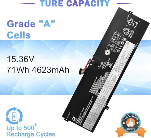 Espacio L21M4PE3 استبدال بطارية الكمبيوتر المحمول Lenovo IdeaPad Yoga 7 14IAL7 14ARB7 16IAP7 82QG Series Notebook SB11F38368 5B11F38367 L21L4PE0 SB11F38382 L21B4PE2 SB11F38373 5B11F38379 71Wh 4623mAh in Kuwait