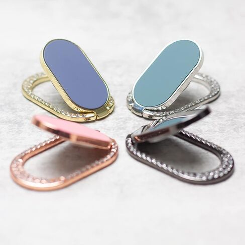 [2 Packs] Diamond-Encrusted Baked Enamel Glitter Bling Bling Phone Ring Holder, Sparkle Phone Ring Grip Artificial Diamond Stand,Rhinestone Cell Finger Ring for Phones,Pad in Saudi Arabia