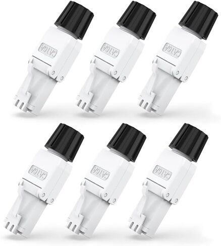 موصل Cat6A Cat6 RJ45 بدون أدوات، قابس وحدات إنهاء المجال UTP Cat 6a لكابل إيثرنت غير محمي 23-26 AWG، 6 عبوات in Saudi Arabia