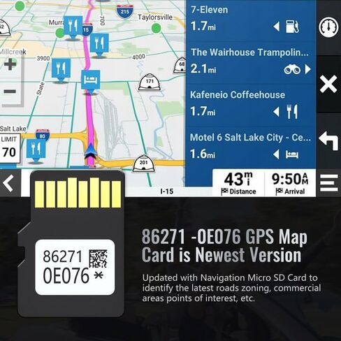 Latest 86271-0E076 Navigation SD Card for Toyota, 2024 Navigation GPS Card Compatible with Toyota Prius 4 Runner Avalon Camry, Update USA/Canada Maps in Saudi Arabia