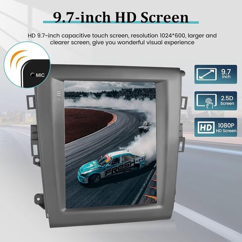 [2+64G] راديو السيارة (مكيف هواء تلقائي) لسيارة Ford Fusion وFord Mondeo 2013-2018 - شاشة لمس 9.7 بوصة صوت HiFi - تشغيل لاسلكي وAndroid Auto/WiFi/GPS/مرآة Link/SWC + كاميرا احتياطية AHD + Canbus in Saudi Arabia