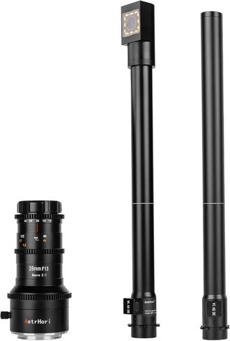 AstrHori 28mm F13 Upgrade Direct-View & 90° Periprobe Lens 2X Manual Macro Lens with 360° Rotating Base for Sony E Mount Series Mirrorless Cameras A7,A7R,A7S,A9,A6000,A6300,A6500,A6600.etc in Saudi Arabia