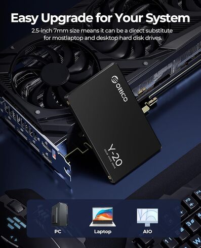 ORICO NAND SSD Solid State Drive- 2.5 Inch - SATA III - 6Gbps-Read Speed up to 500MB/s, 128GB Internal Solid State Drive for Desktop Laptop - Y20(128GB) in Saudi Arabia