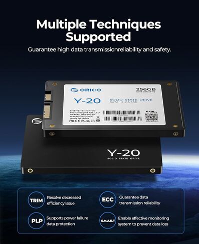 ORICO NAND SSD Solid State Drive- 2.5 Inch - SATA III - 6Gbps-Read Speed up to 500MB/s, 128GB Internal Solid State Drive for Desktop Laptop - Y20(128GB) in Saudi Arabia