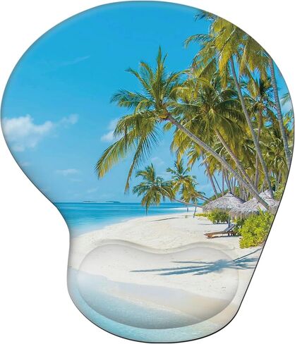 Ergonomic Mouse Pad with Wrist Rest Support, Mousepad with Comfortable Gel Wrist and Non-Slip PU Base in Saudi Arabia