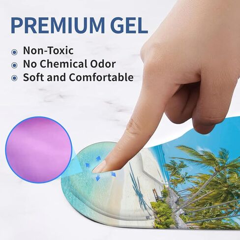 Ergonomic Mouse Pad with Wrist Rest Support, Mousepad with Comfortable Gel Wrist and Non-Slip PU Base in Saudi Arabia