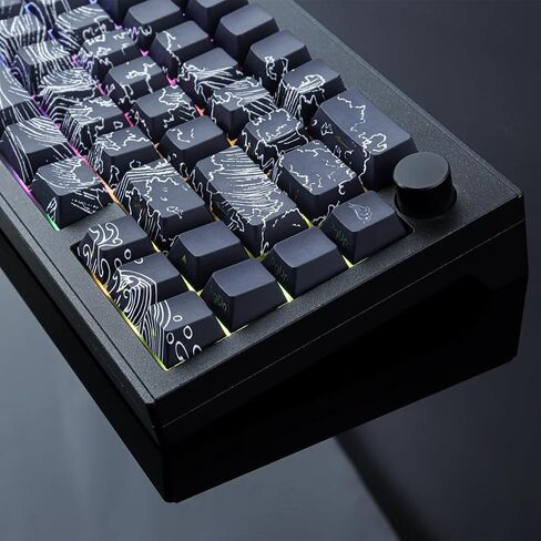 PBT Keycaps - Side Printed Keycap Set, 135 Keys Dragon Keycaps, Double Shot Shine Through Custom Keycaps, Cherry Profile Keyboard Keycap for Cherry Gateron MX Switches Keyboard in Saudi Arabia
