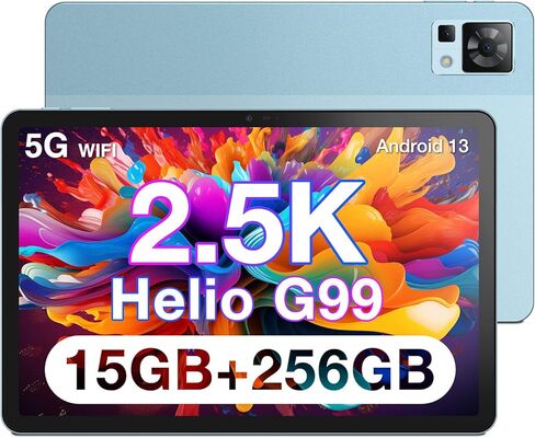 تابلت DOOGEE T30 PRO، تابلت 11 بوصة 2.5K Android 13، 15 جيجابايت + 256 جيجابايت Helio G99 ثماني النواة للألعاب، 8580 مللي أمبير، مكبرات صوت رباعية عالية الدقة، كاميرا 20 ميجابكسل، إضاءة زرقاء منخفضة TÜV، شاشة مقسمة - بلوتوث وواي فاي أسود in Saudi Arabia