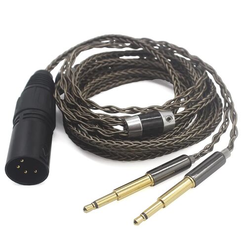 Youkamoo 4 دبوس XLR متوازن 8 النواة الفضة مطلي مضفر استبدال ترقية كابل ل Meze 99 الكلاسيكية in Saudi Arabia