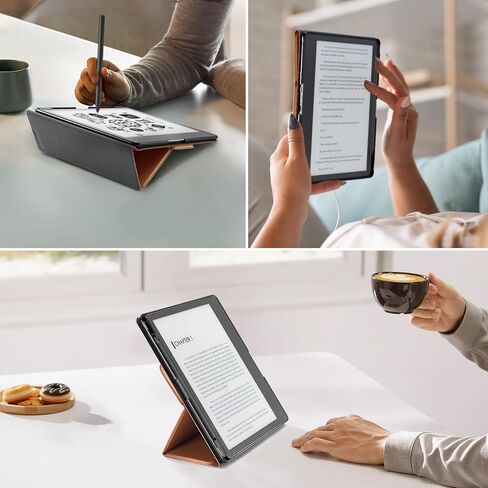 CoBak Stand Case for Kindle Scribe - Premium Folio Leather Cover with Pen Holder, Auto Sleep/Wake, and Stand Feature - Compatible with 10.2 Inch Kindle Scribe (2022 Release) in Saudi Arabia
