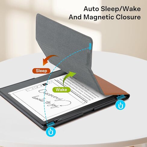 CoBak Stand Case for Kindle Scribe - Premium Folio Leather Cover with Pen Holder, Auto Sleep/Wake, and Stand Feature - Compatible with 10.2 Inch Kindle Scribe (2022 Release) in Saudi Arabia