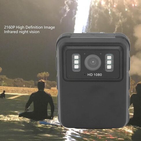 كاميرا حقيبة ظهر للكاميرا فائقة الدقة 2K، مقاومة للماء بزاوية واسعة وكبيرة، كاميرا بمشبك خلفي، كاميرا متعددة الوظائف للتسجيل الرياضي (أسود) in Kuwait