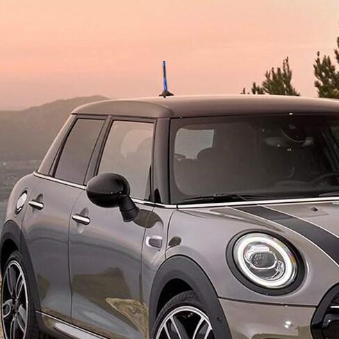 هوائي قصير، متوافق مع جميع موديلات Mini Cooper - يناسب أي Mini Cooper أو Cooper S أو Convertible أو Countryman أو Clubman أو Coupe أو Roadster (أسود) in Kuwait