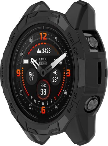 [3 Pack] TenCloud 7X Pro Solar Watch Cases Acceassories Compatible with Garmin Fenix 7X Solar/Fenix 7X Pro Solar/Fenix 7X Pro Sapphire Solar 51mm Smartwatch (Black+Blue+Starlight) in Saudi Arabia