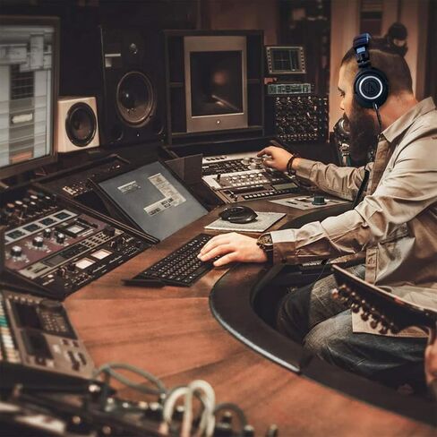 استبدال كابل الصوت الملفوف Sqrmekoko ATH-M50x لسماعات الرأس Audio-technica M50x ATH-M60x ATH-M40x ATH-M70x (4.6 ~ 10 قدم) in Saudi Arabia