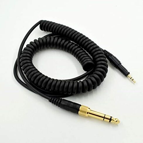 استبدال كابل الصوت الملفوف Sqrmekoko ATH-M50x لسماعات الرأس Audio-technica M50x ATH-M60x ATH-M40x ATH-M70x (4.6 ~ 10 قدم) in Saudi Arabia