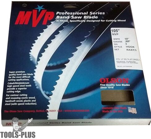 منشار أولسون MVP82305 MVP 1/2 × 0.025 × 105 بوصة MVP Band 3 TPI هوك شفرة المنشار in Kuwait